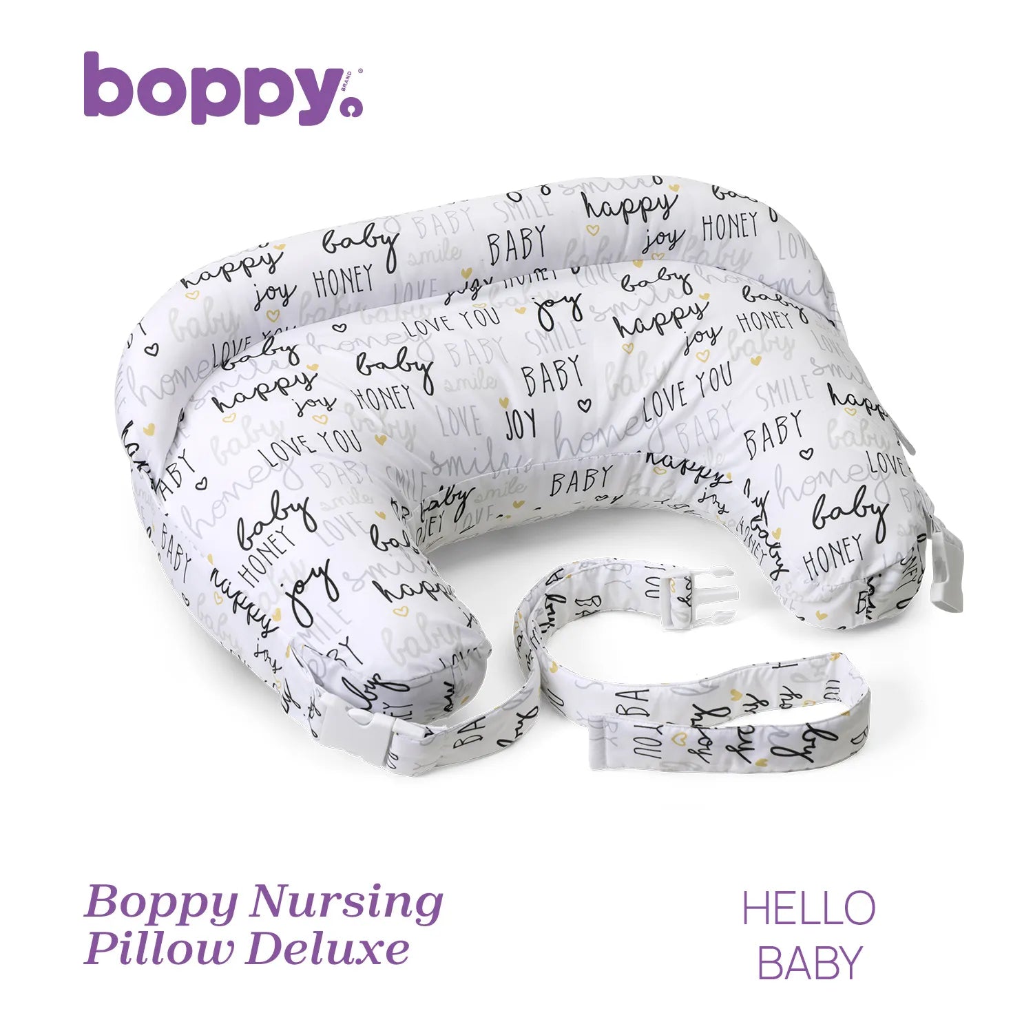 Boppy Nursing Pillow Deluxe Hello Baby