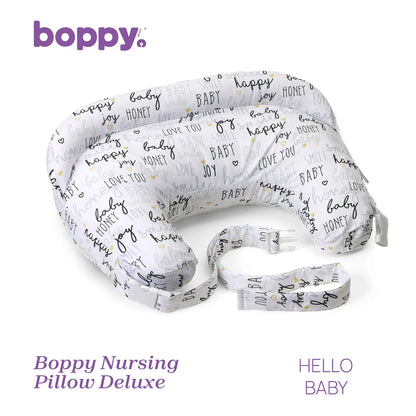 Boppy Nursing Pillow Deluxe Hello Baby