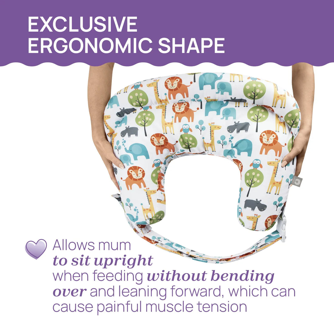 Boppy Feeding Pillow Peaceful Jungle