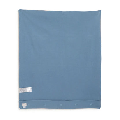 Boys Beige &amp; Blue Pram Blanket