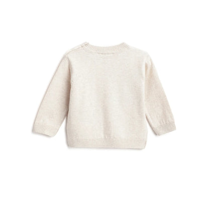 Boys Beige Animal Printed Pullover