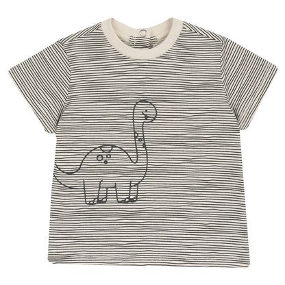 Boys Beige Animal Printed T-shirt