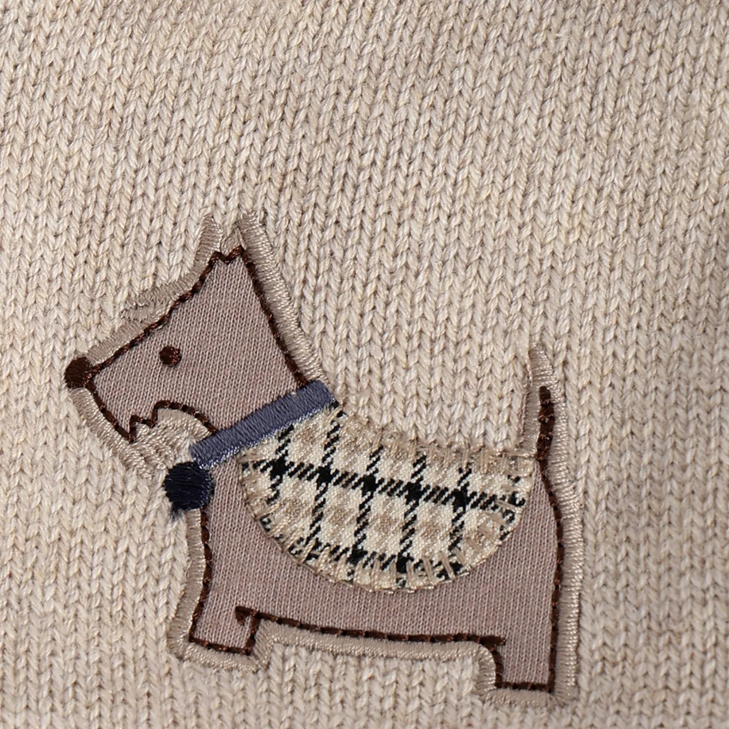 Boys Beige Colourblocked Cardigan