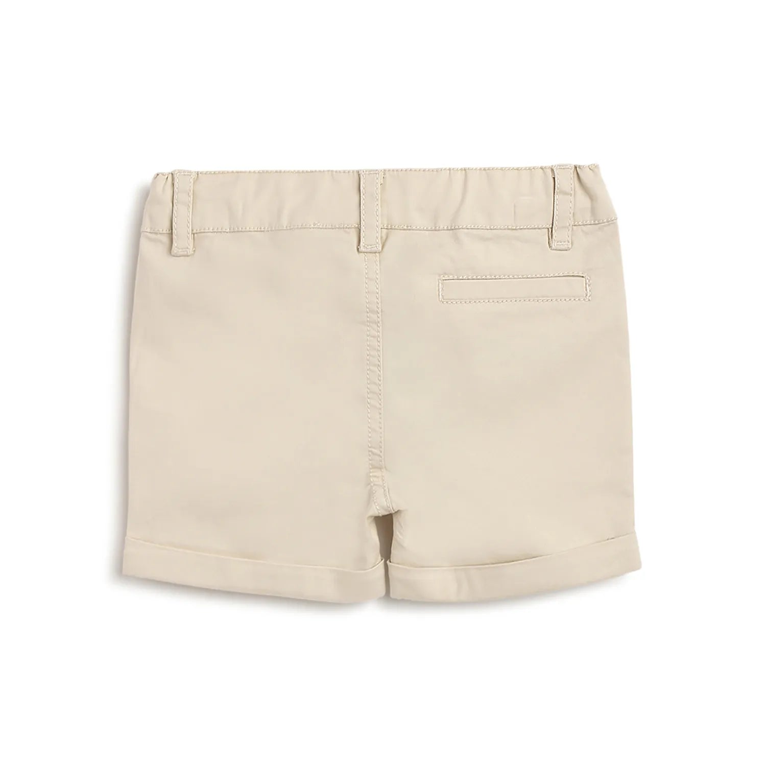 Boys Beige Cotton Shorts