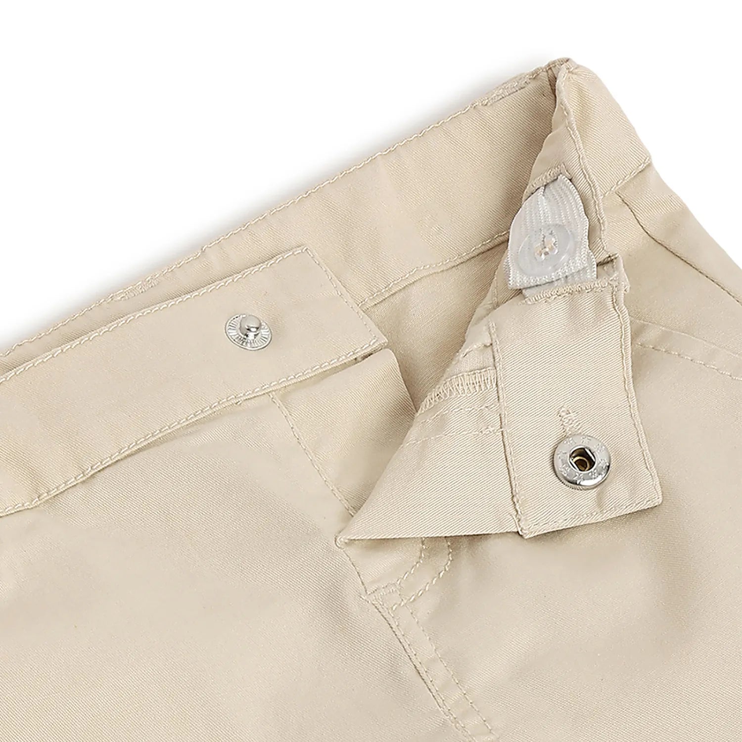 Boys Beige Cotton Shorts