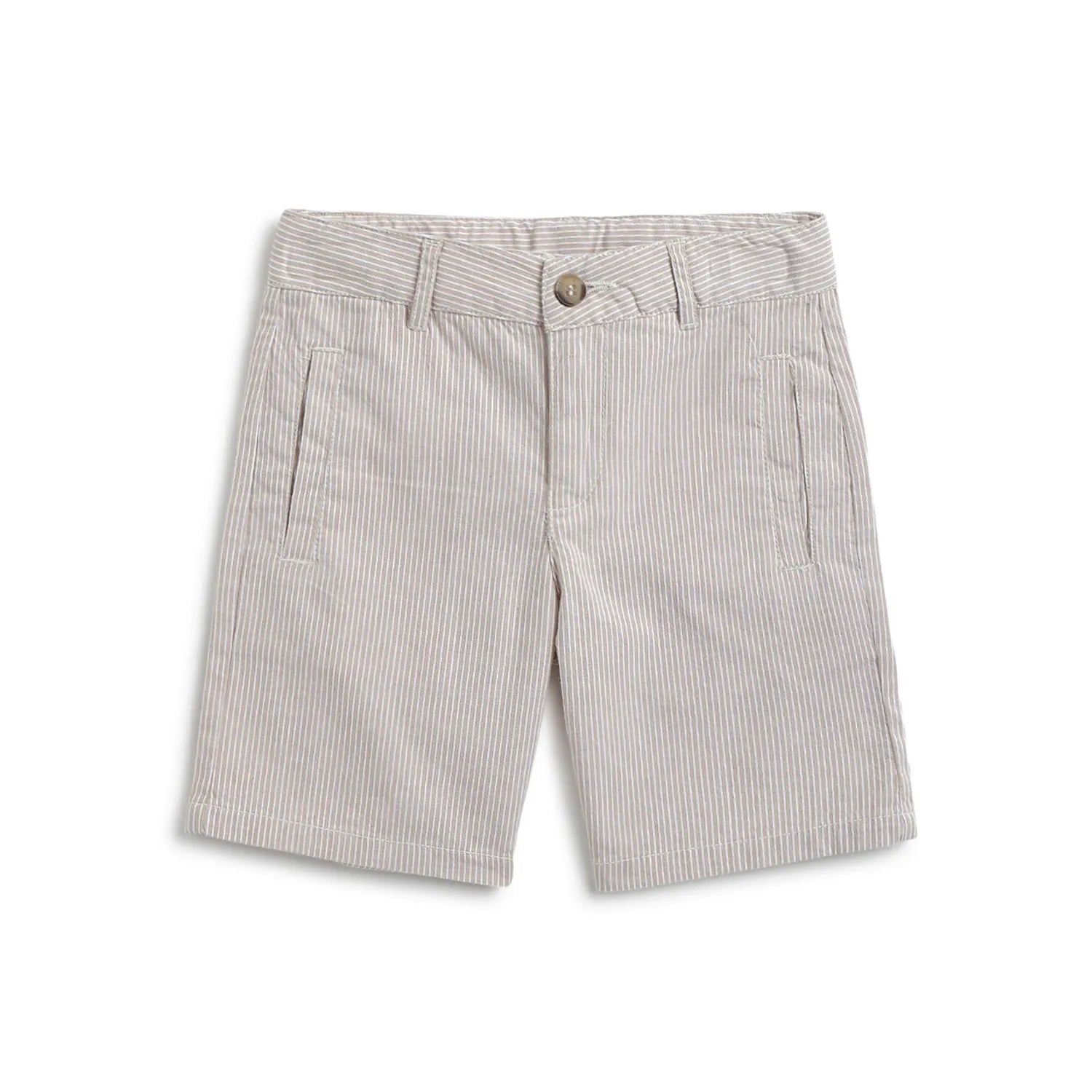 Boys Beige Cotton Shorts