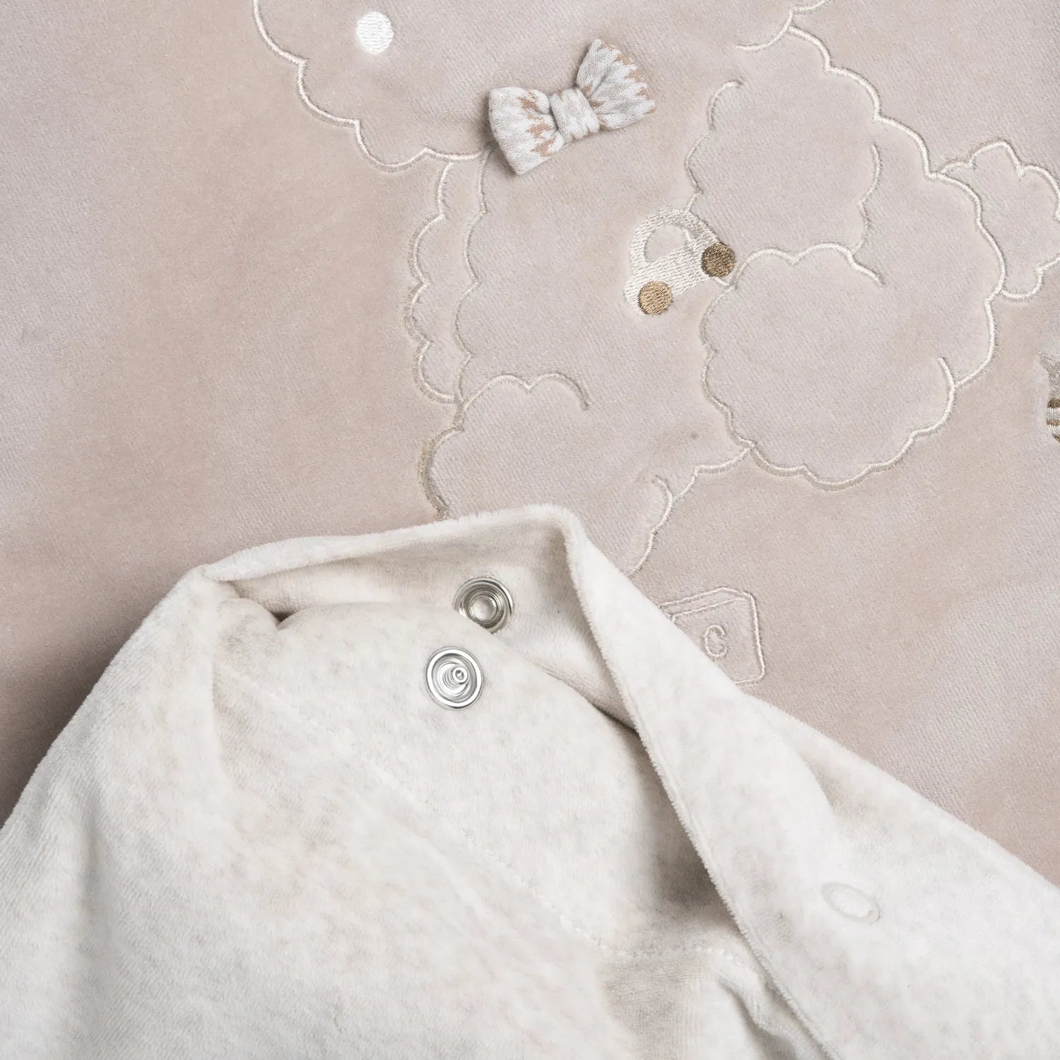 Boys Beige Pram Blanket