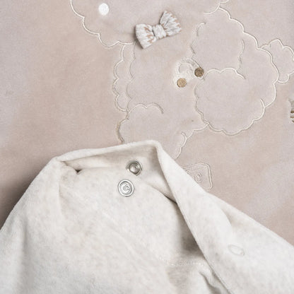 Boys Beige Pram Blanket