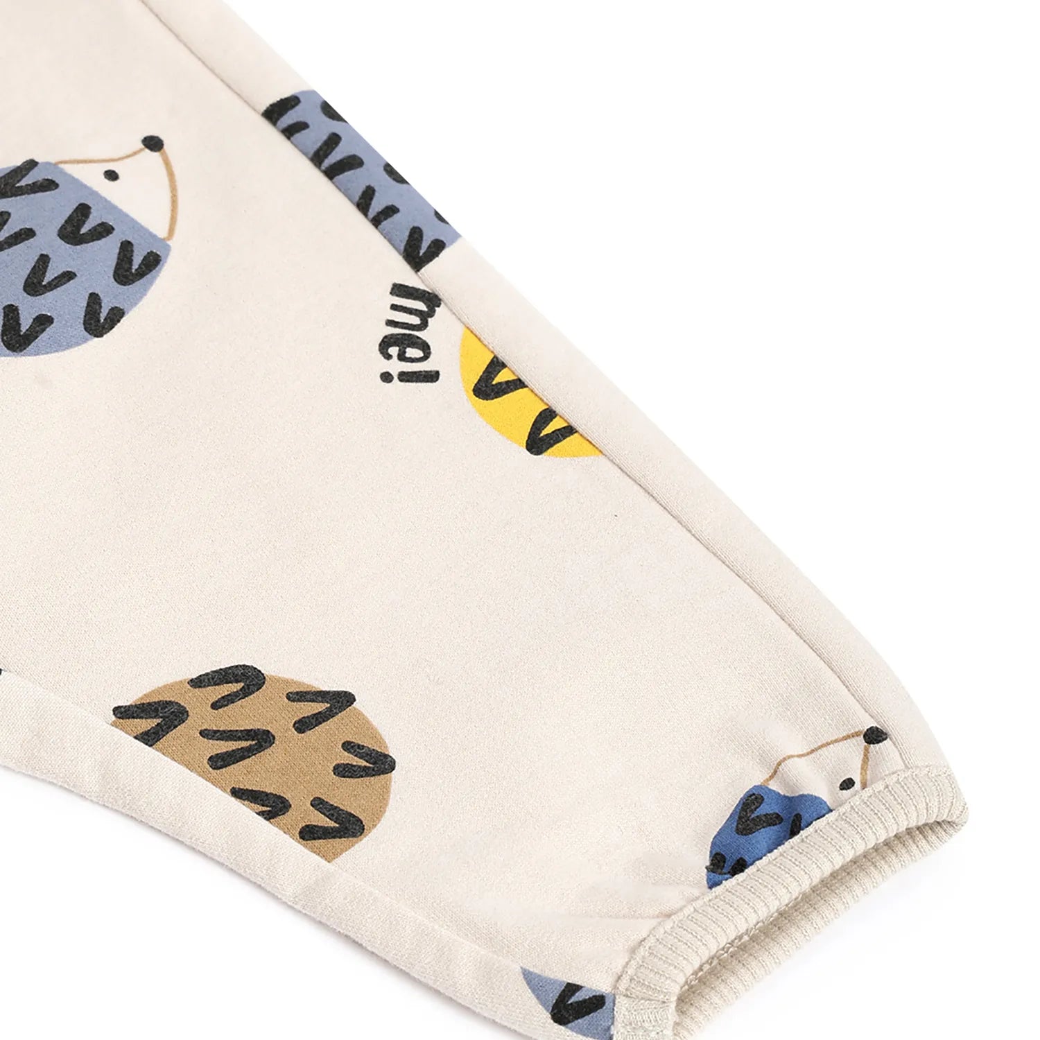 Boys Beige Printed Joggers