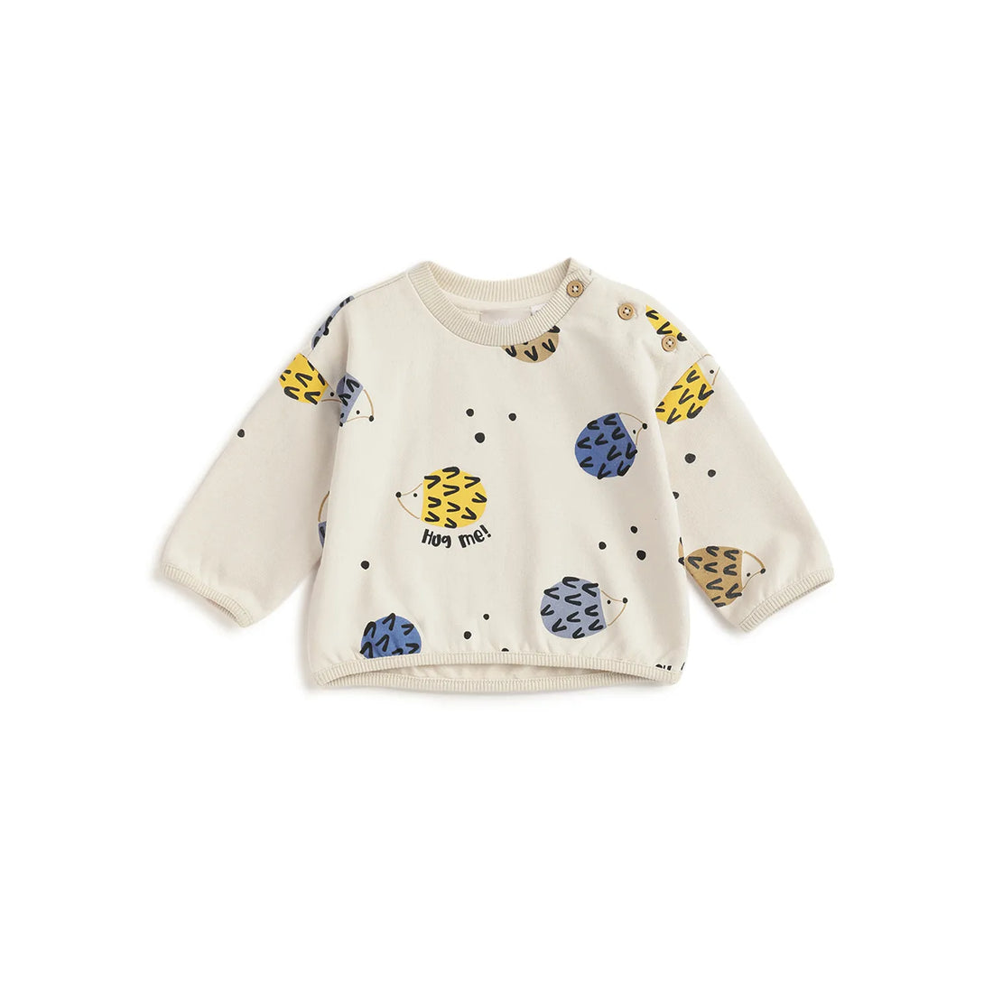 Boys Beige Printed Sweatshirt