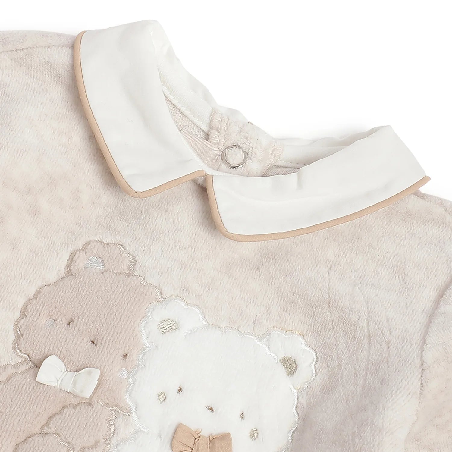 Boys Beige Printed Sweatshirt With Leggings