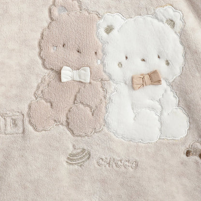 Boys Beige Printed Sweatshirt With Leggings