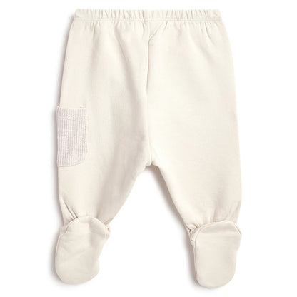 Boys Beige Printed Sweatshirt With Leggings