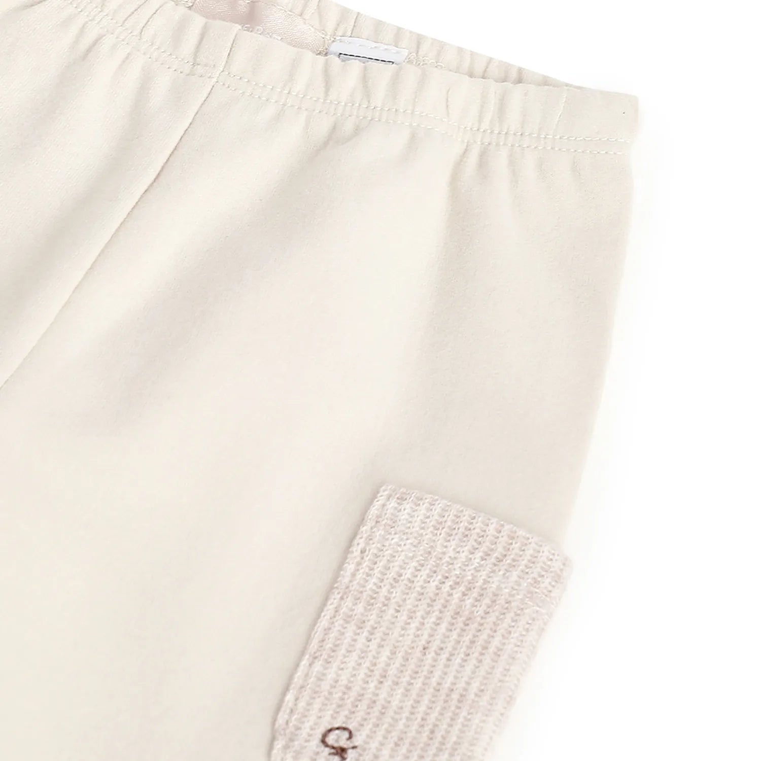 Boys Beige Printed Sweatshirt With Leggings