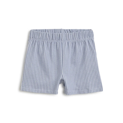 Boys Beige Printed T-Shirt with Shorts