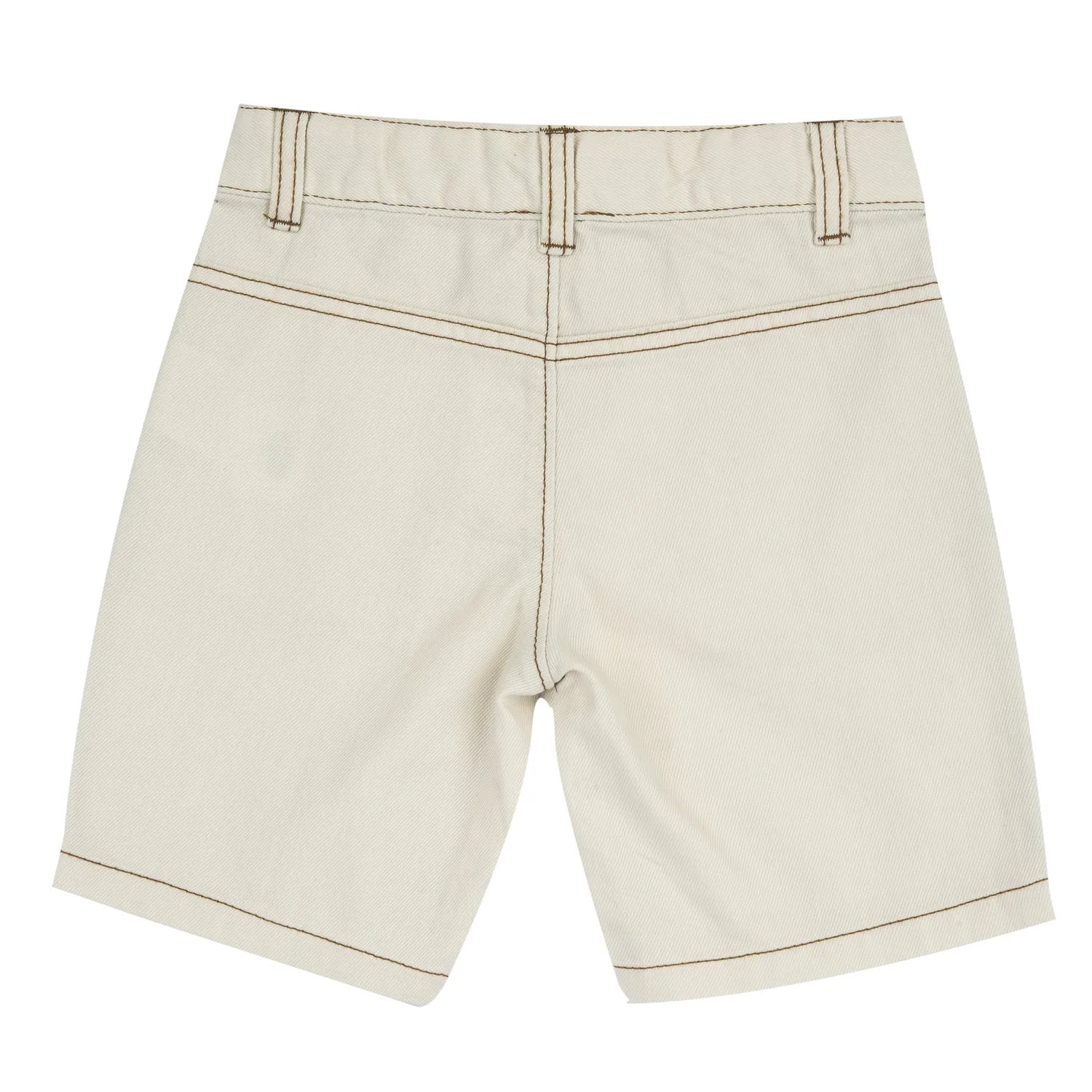 Boys Beige Solid Shorts