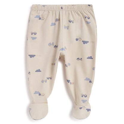 Boys Beige T-shirt With Leggings