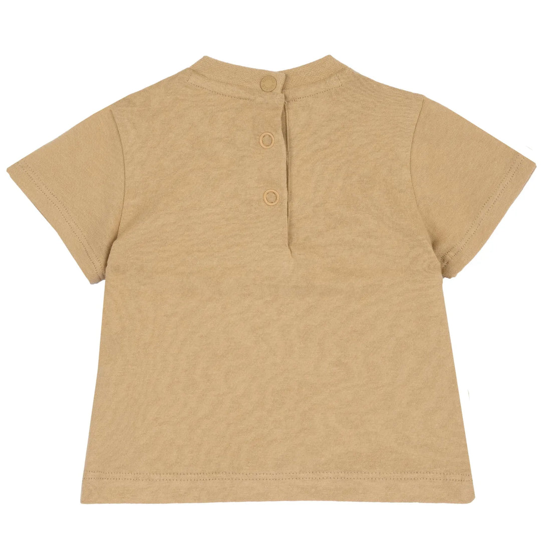 Boys Beige Typography Printed T-shirt