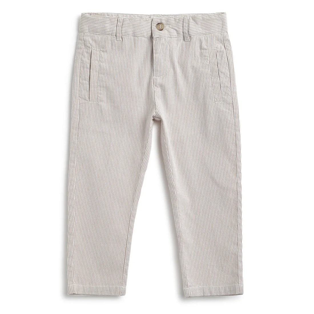 Boys Beige Woven Trousers