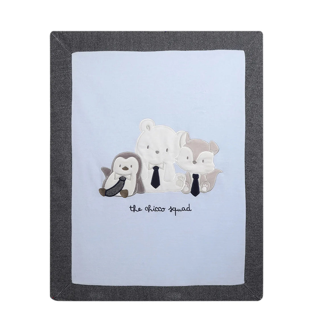 Boys Blue &amp; Black Pram Blanket