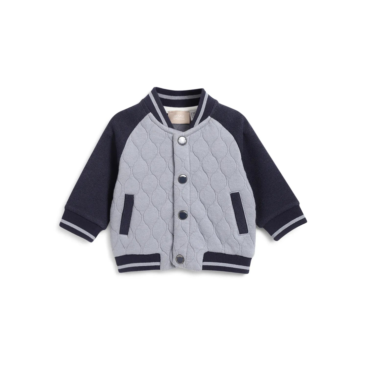 Boys Blue &amp; Grey Colorblocked Sweatshirt