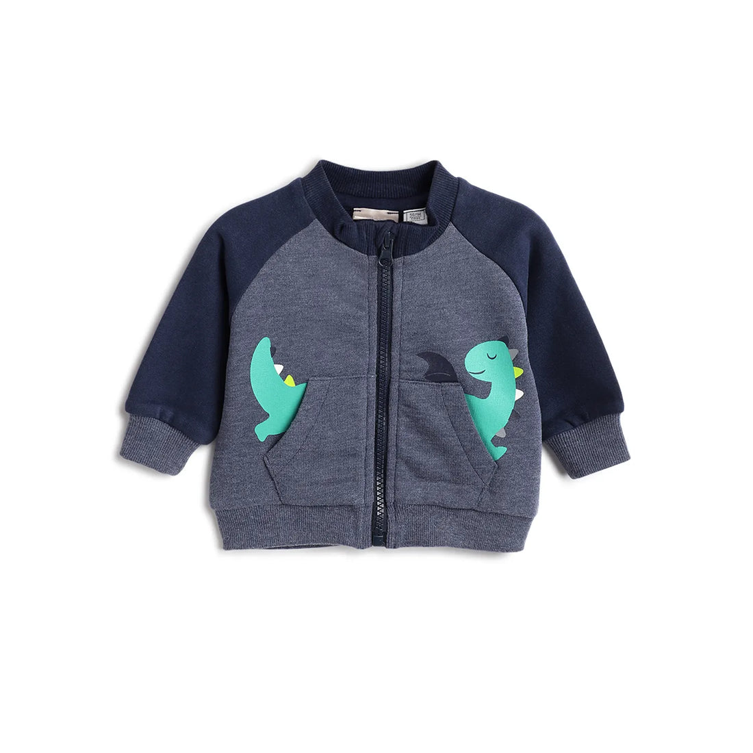 Boys Blue Animal Printed Cardigan