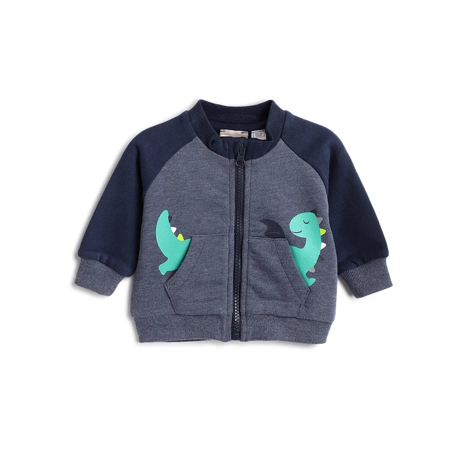 Boys Blue Animal Printed Cardigan