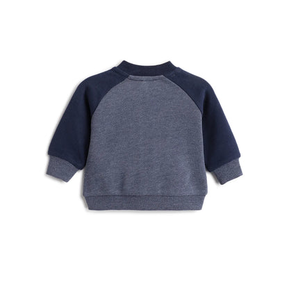 Boys Blue Animal Printed Cardigan