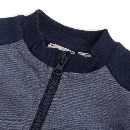 Boys Blue Animal Printed Cardigan