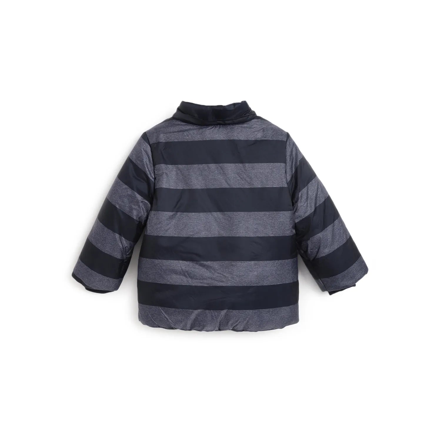 Boys Blue Colourblocked Padded Jacket