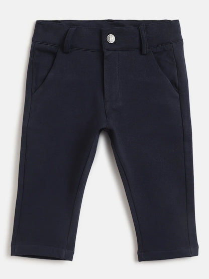 Boys Blue Cotton Trouser