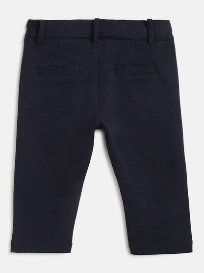 Boys Blue Cotton Trouser