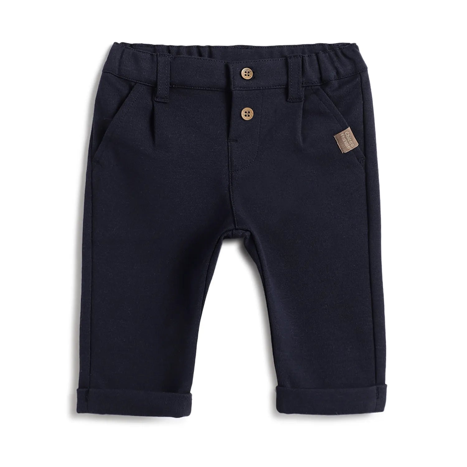 Boys Blue Cotton Trousers