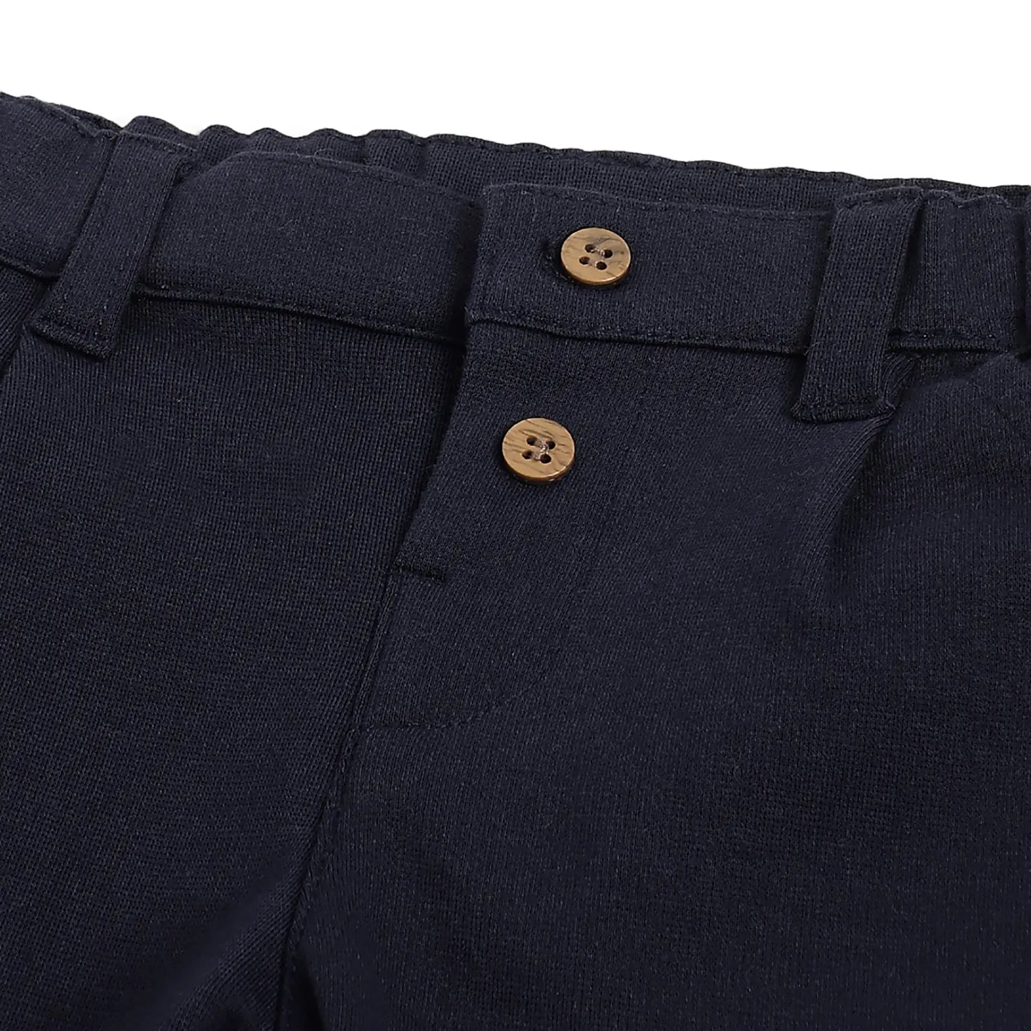 Boys Blue Cotton Trousers