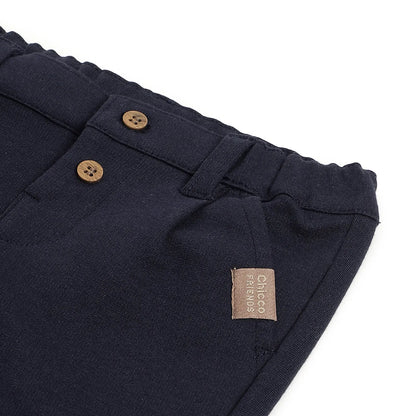 Boys Blue Cotton Trousers