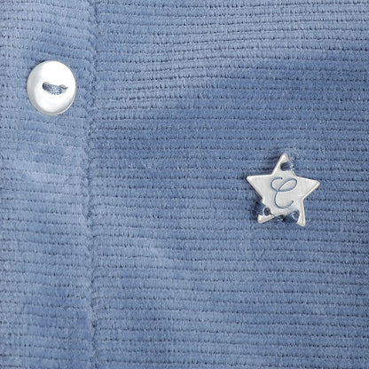 Boys Blue Front Opening Babysuit