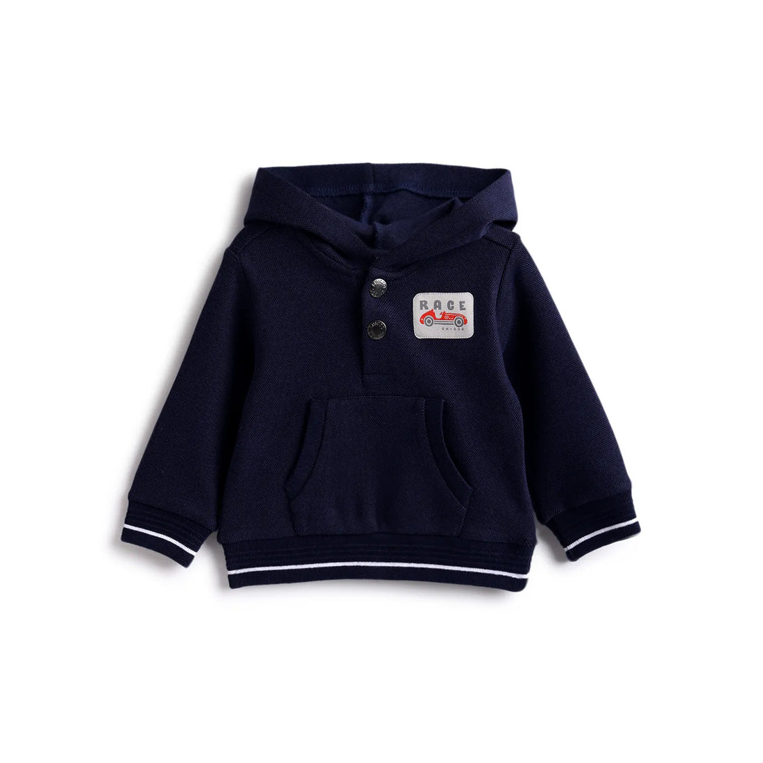 Boys Blue Hooded Sweatshirt