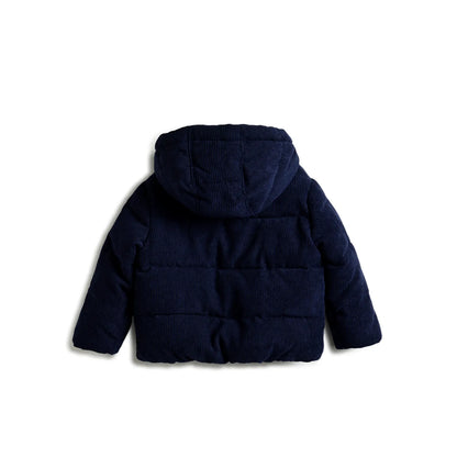 Boys Blue Padded Hooded Jacket