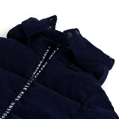 Boys Blue Padded Hooded Jacket