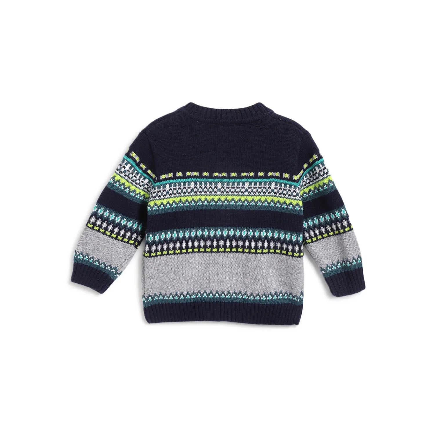 Boys Blue Printed Cardigan