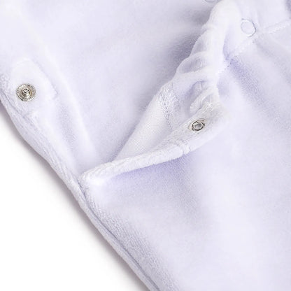 Boys Blue Printed Nappy Opening Babysuit