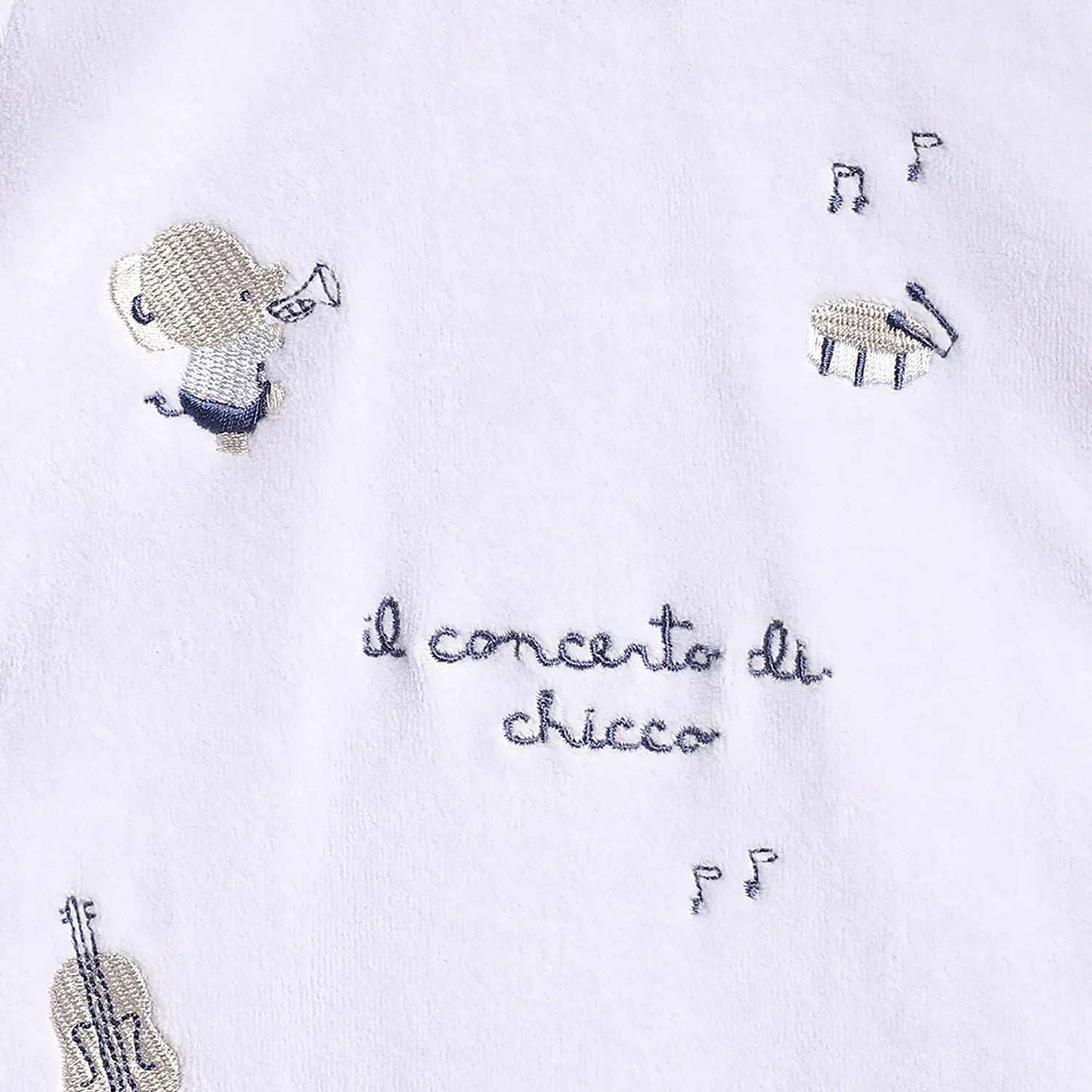 Boys Blue Printed Nappy Opening Babysuit