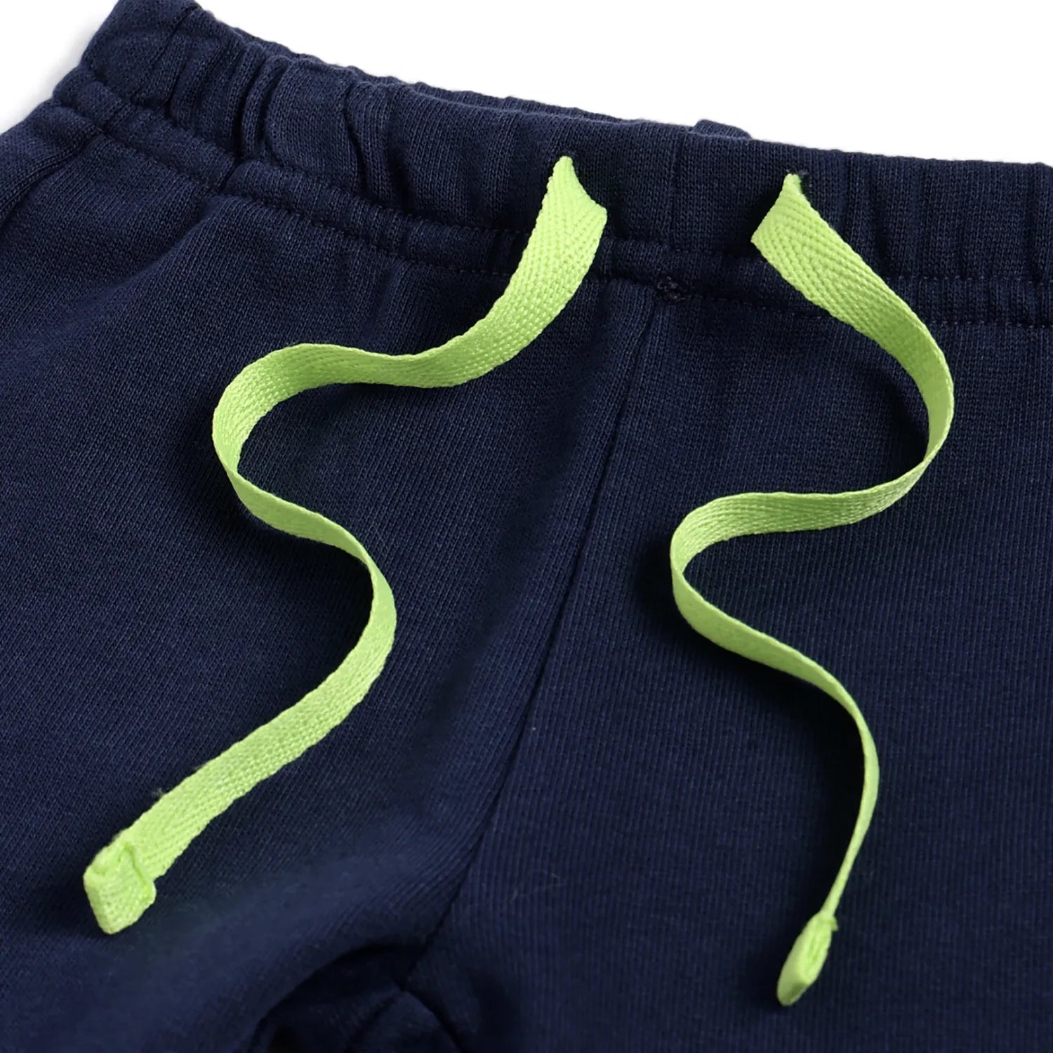 Boys Blue Printed Relaxed Joggers