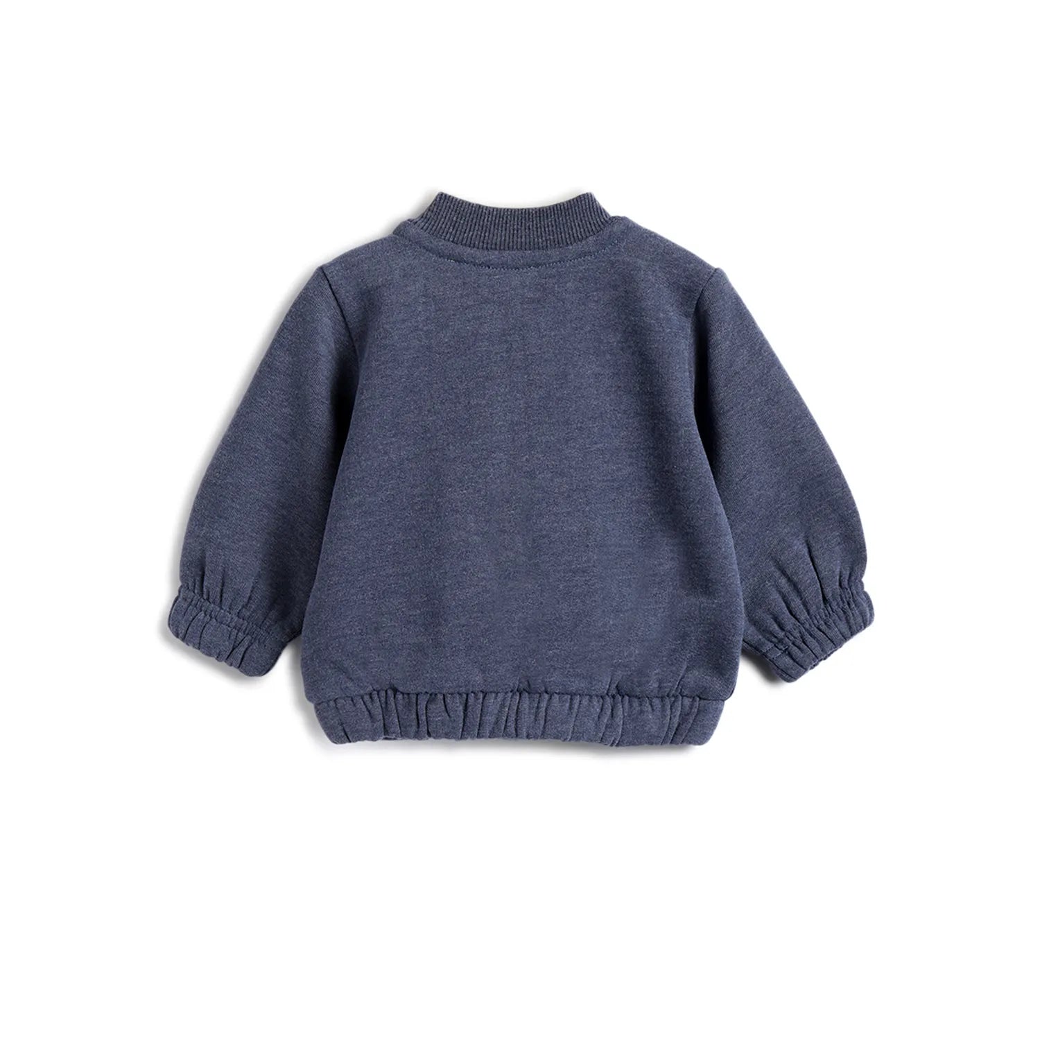 Boys Blue Printed Sweatshirt