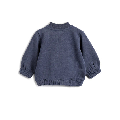 Boys Blue Printed Sweatshirt