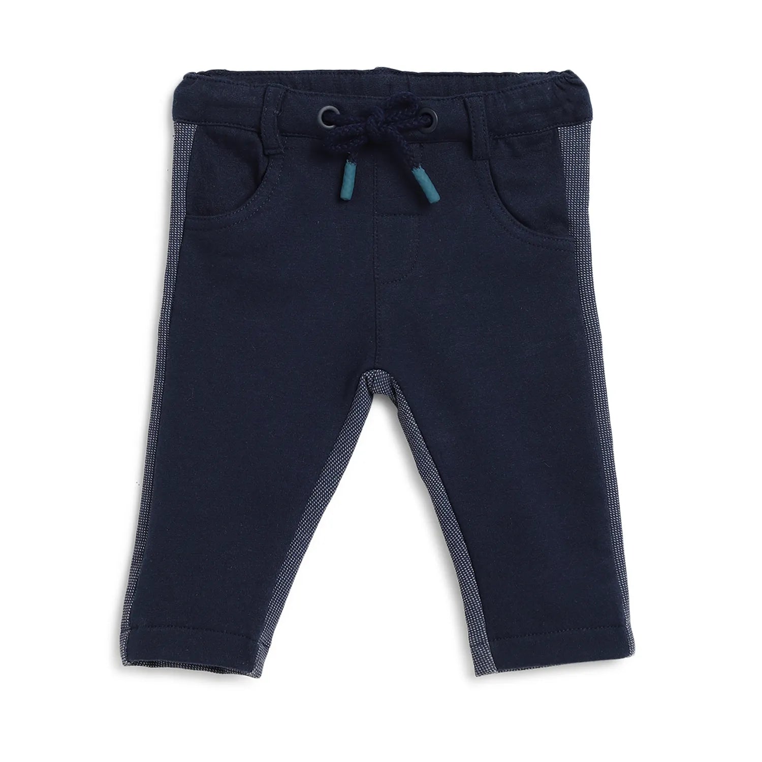 Boys Blue Printed Sweatshirt With Trousers