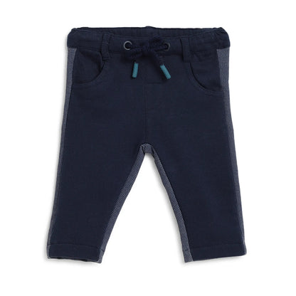 Boys Blue Printed Sweatshirt With Trousers