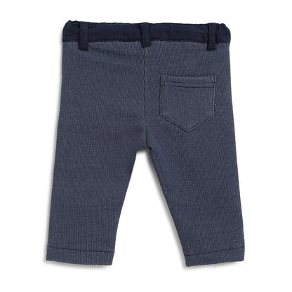 Boys Blue Printed Sweatshirt With Trousers