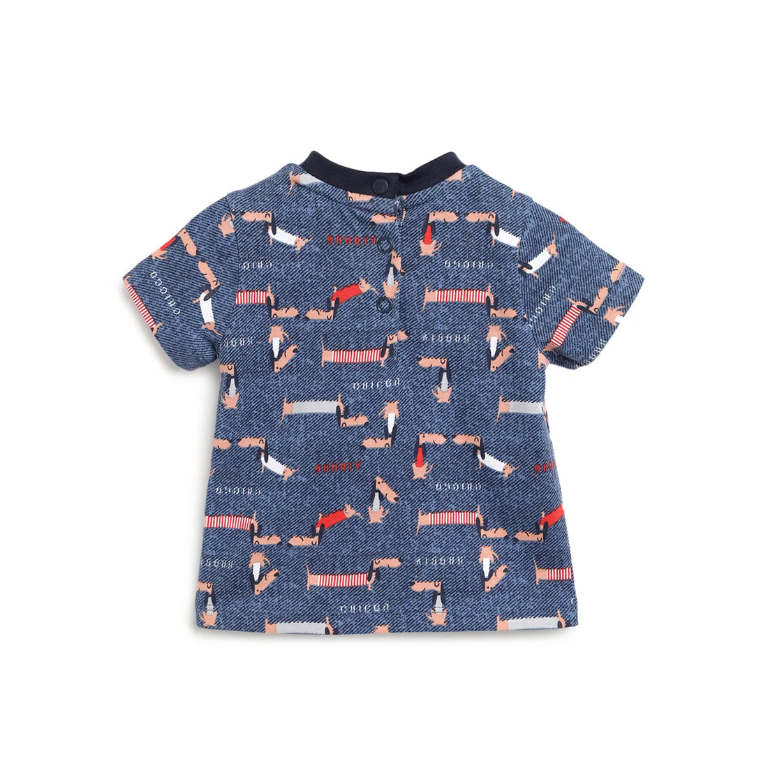 Boys Blue Printed T-shirt