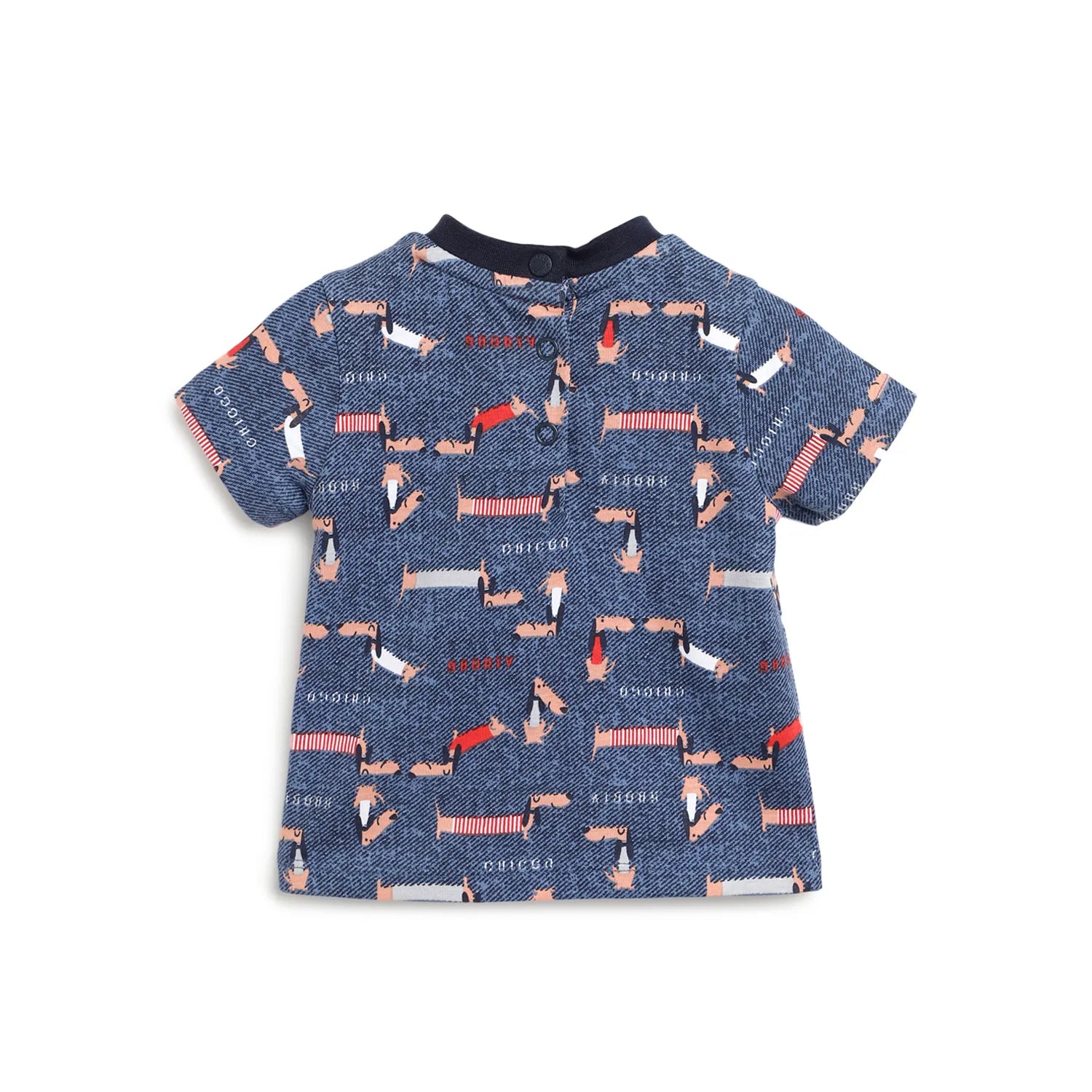 Boys Blue Printed T-shirt